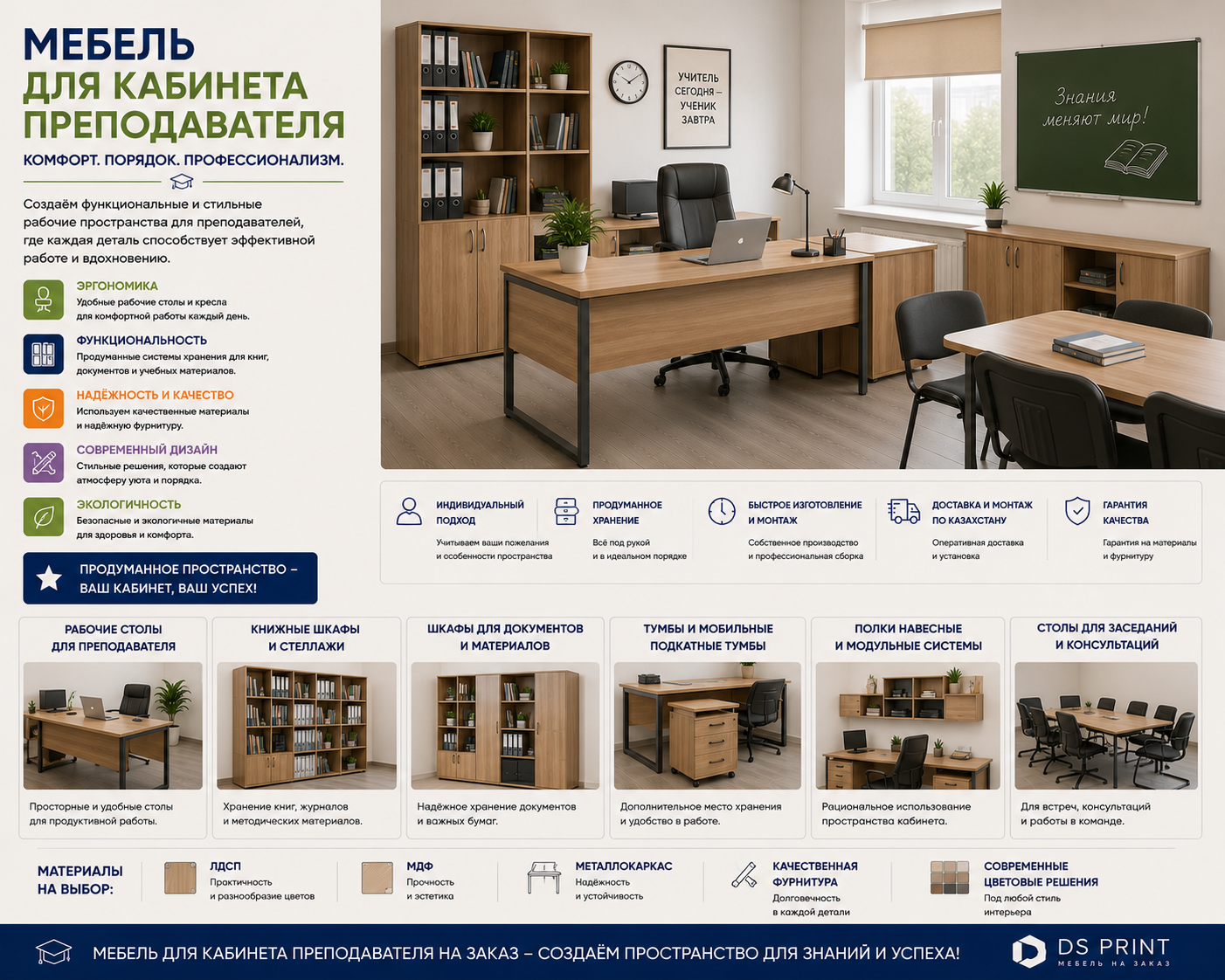 Мебель для кабинета преподавателя