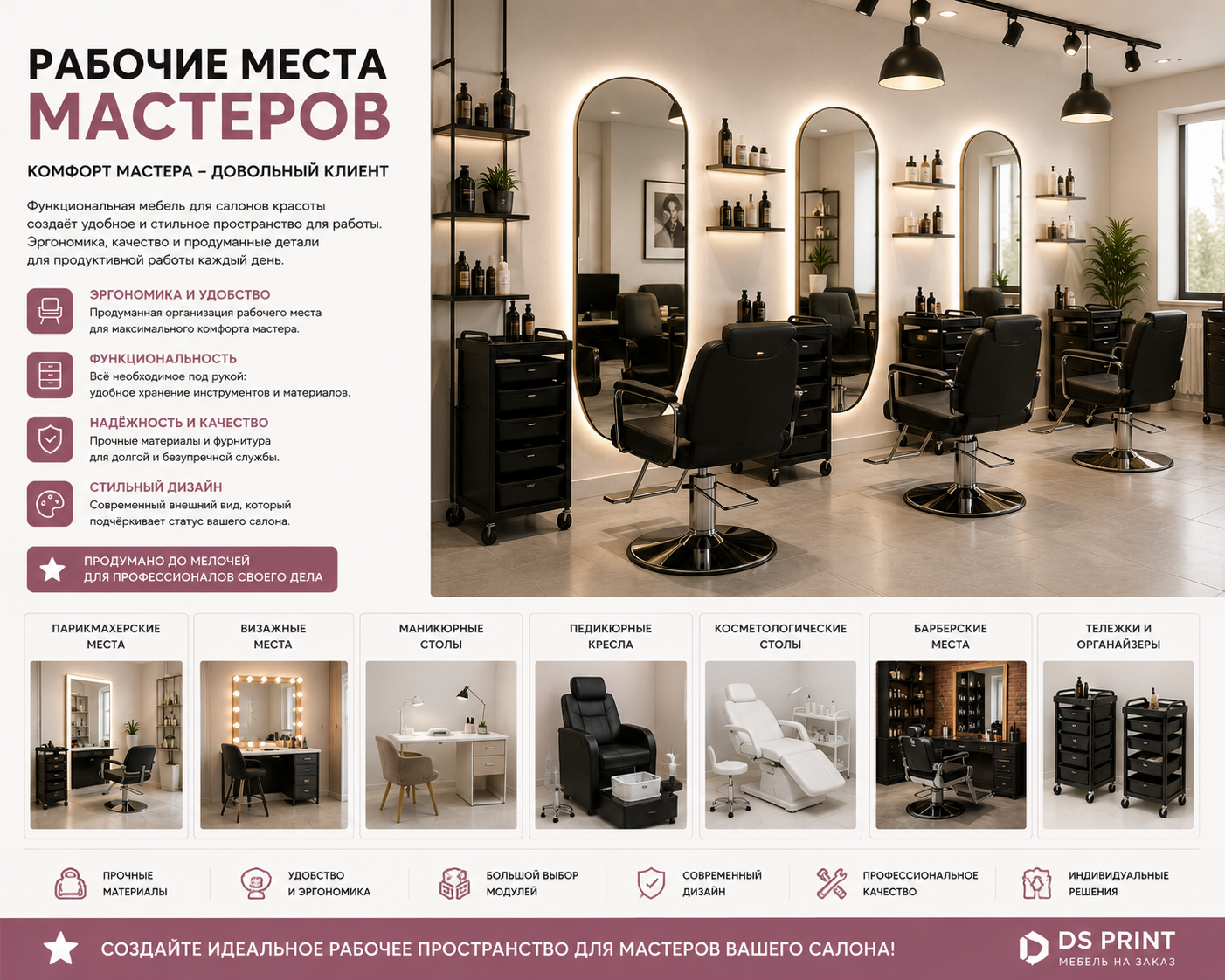 Рабочие места мастеров